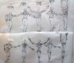 Mouvement de sonnette externe des omoplates