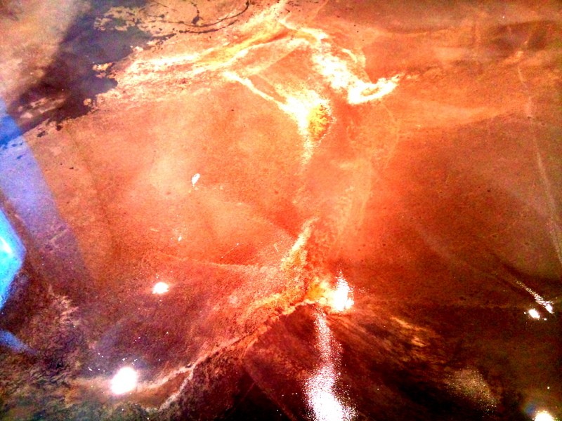 motif  pâtine sol résine