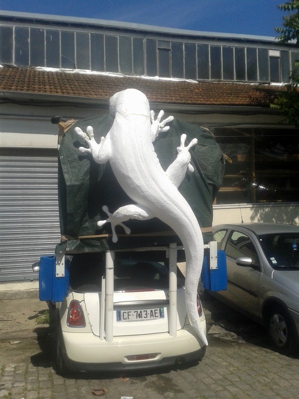 sculpture gegko tour de france 2015/zigzag